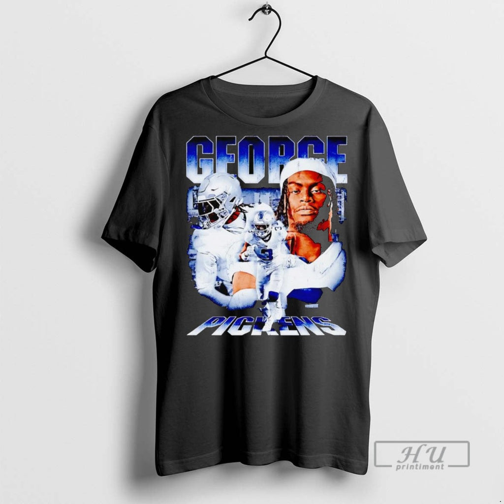 New George Pickens Triple Player Skyline - Adult & Kids T-Shirts, Sweatshirts & Hoodies apparel design preview 1