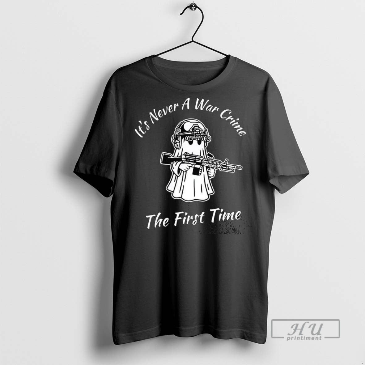 New Ghost Its Never A Crime The First Time Halloween - Adult & Kids T-Shirts, Sweatshirts & Hoodies apparel design preview 1