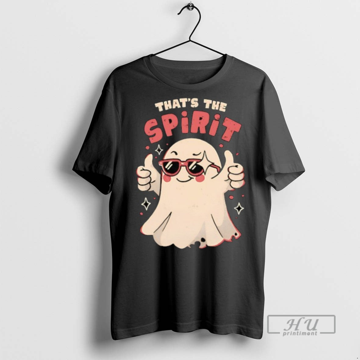 New Ghost Of Emotional Support Thats The Spirit - Adult & Kids T-Shirts, Sweatshirts & Hoodies apparel design preview 1