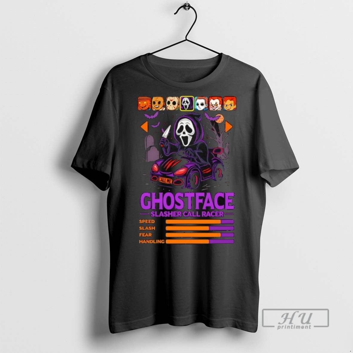 New Ghostface Slasher Call Racer Speed Slash Fear - Adult & Kids T-Shirts, Sweatshirts & Hoodies apparel design preview 1
