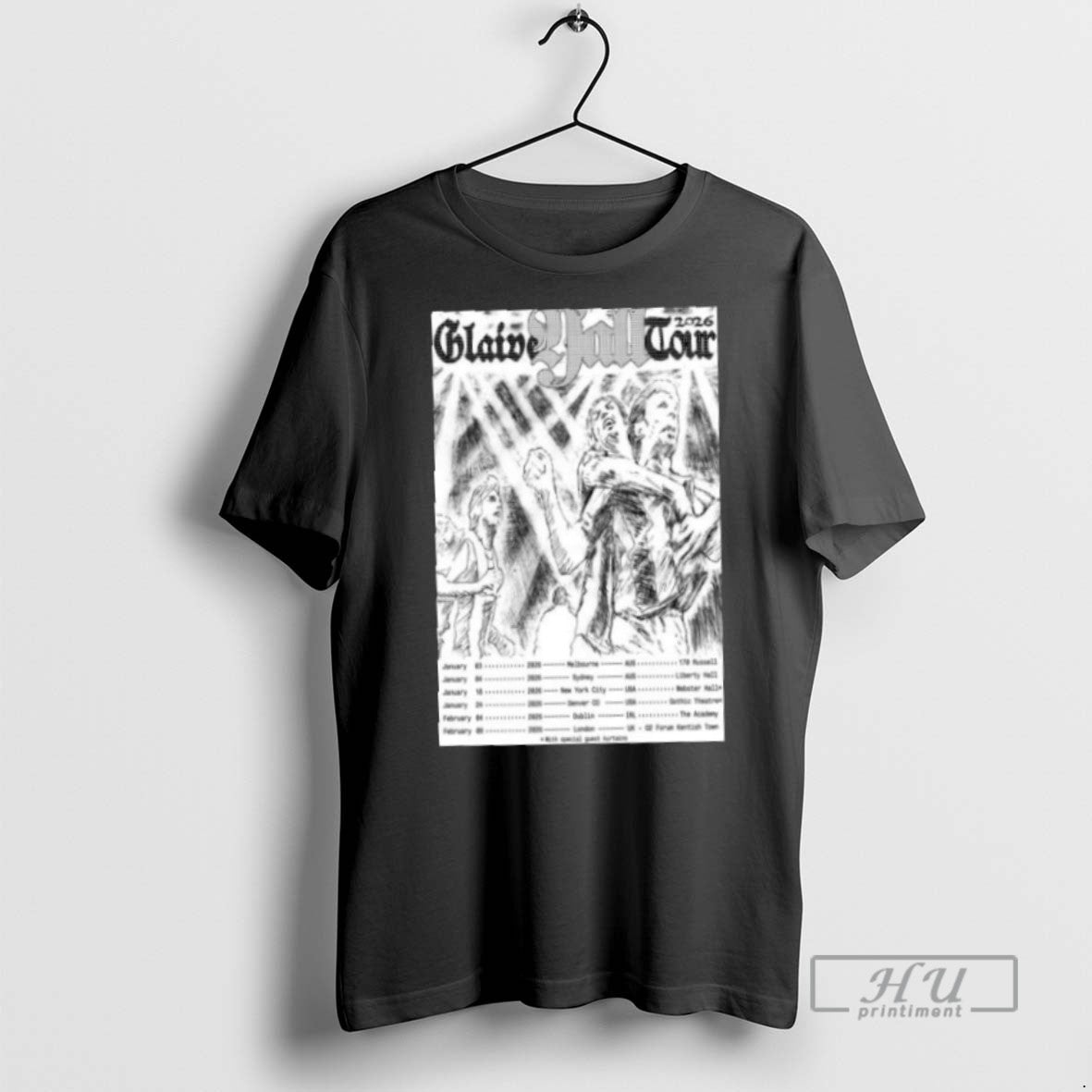 New Glaive Yall Tour 2026 - Adult & Kids T-Shirts, Sweatshirts & Hoodies apparel design preview 1
