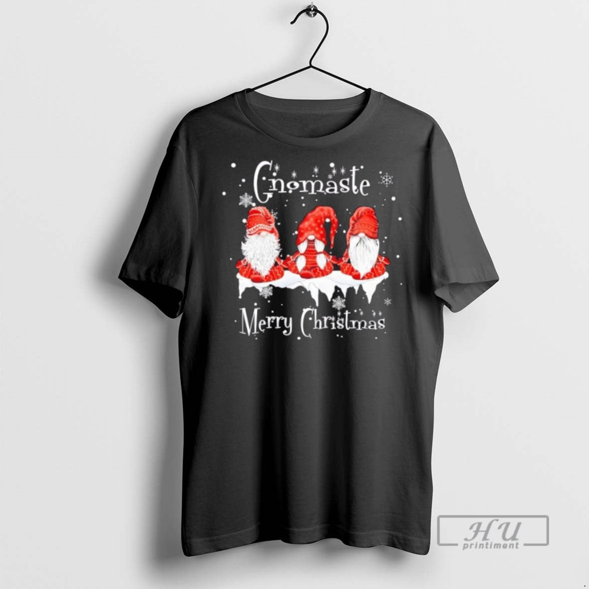 New Gnomaste Merry Christmas - Adult & Kids T-Shirts, Sweatshirts & Hoodies apparel design preview 1