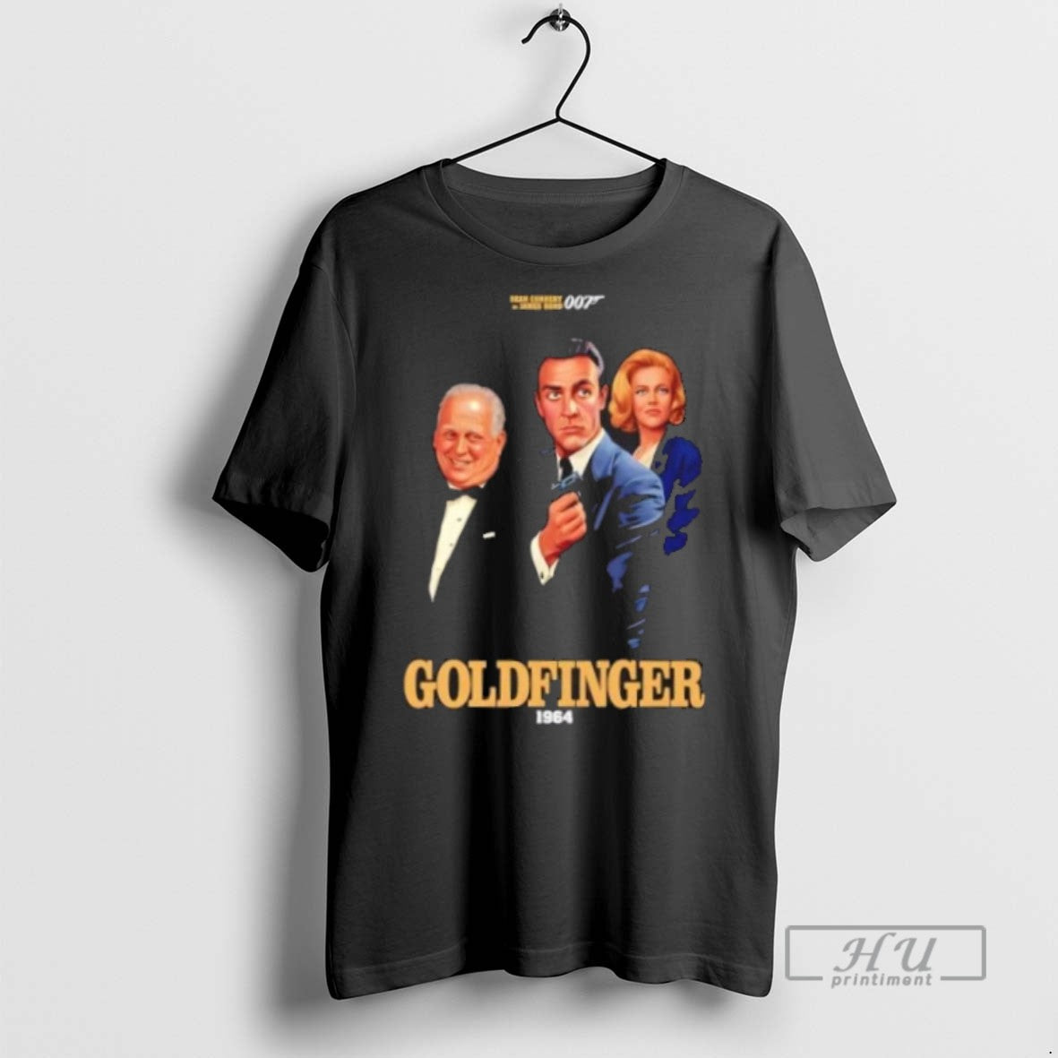 New Goldfinger 1964 Sean Connery As James Bond 007 - Adult & Kids T-Shirts, Sweatshirts & Hoodies apparel design preview 1