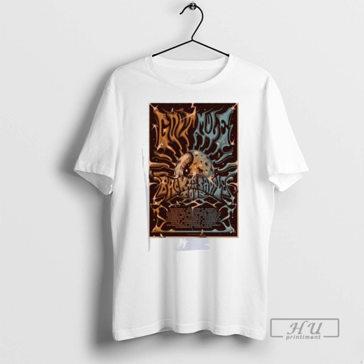 New Govt Mule Back In The Saddle Tour 2025 - Adult & Kids T-Shirts, Sweatshirts & Hoodies apparel design preview 1
