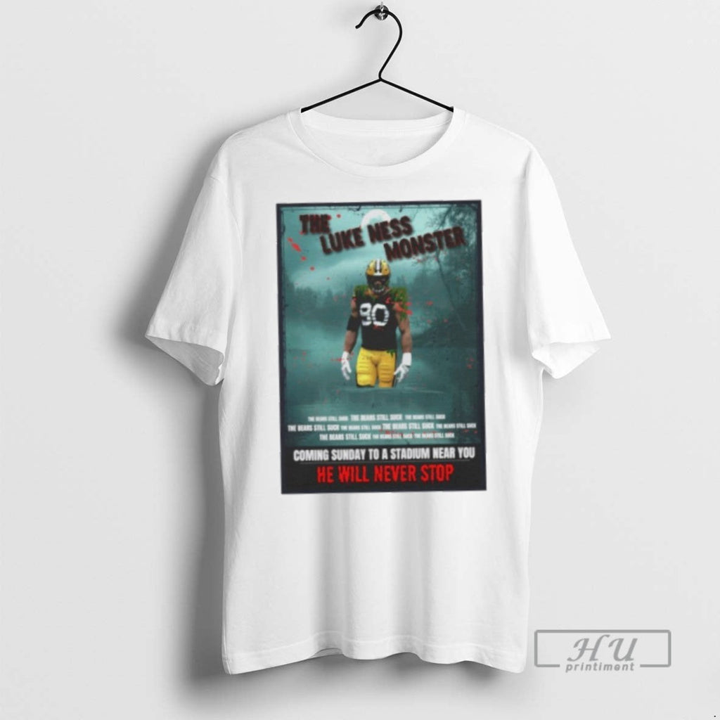 New Green Bay Packers The Lukas Van Ness Monster - Adult & Kids T-Shirts, Sweatshirts & Hoodies apparel design preview 1