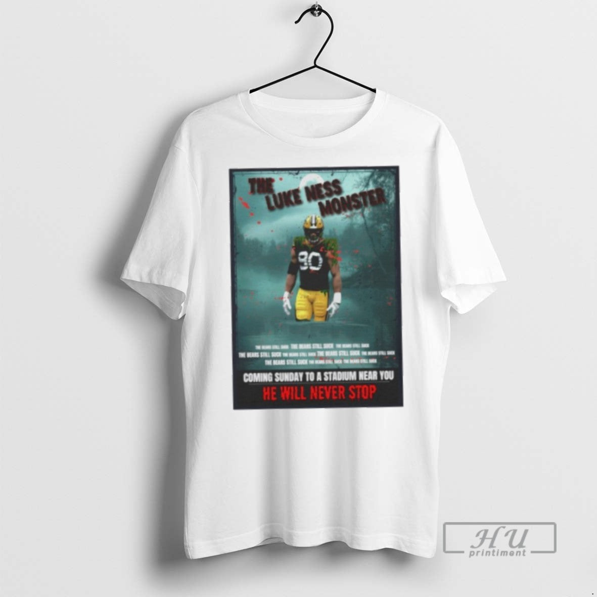 New Green Bay Packers The Lukas Van Ness Monster - Adult & Kids T-Shirts, Sweatshirts & Hoodies apparel design preview 1