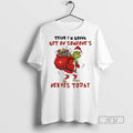New Grinch Santa Hat Think Im Gonna Get On Someones - Adult & Kids T-Shirts, Sweatshirts & Hoodies apparel design preview 1