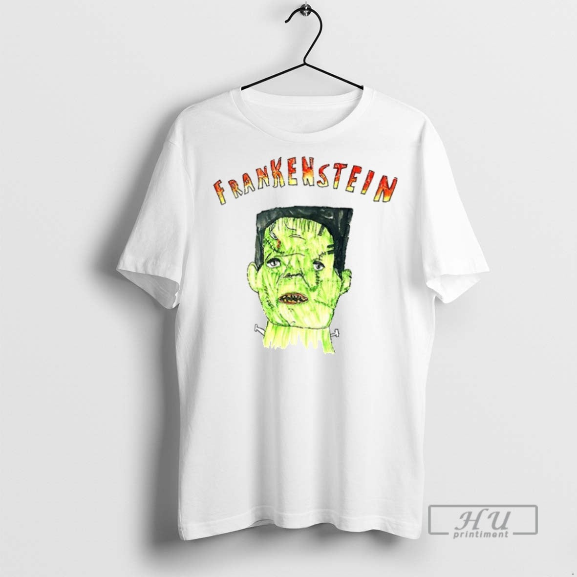 New Hand Drawn Frankenstein Monster Halloween Ceramic - Adult & Kids T-Shirts, Sweatshirts & Hoodies apparel design preview 1