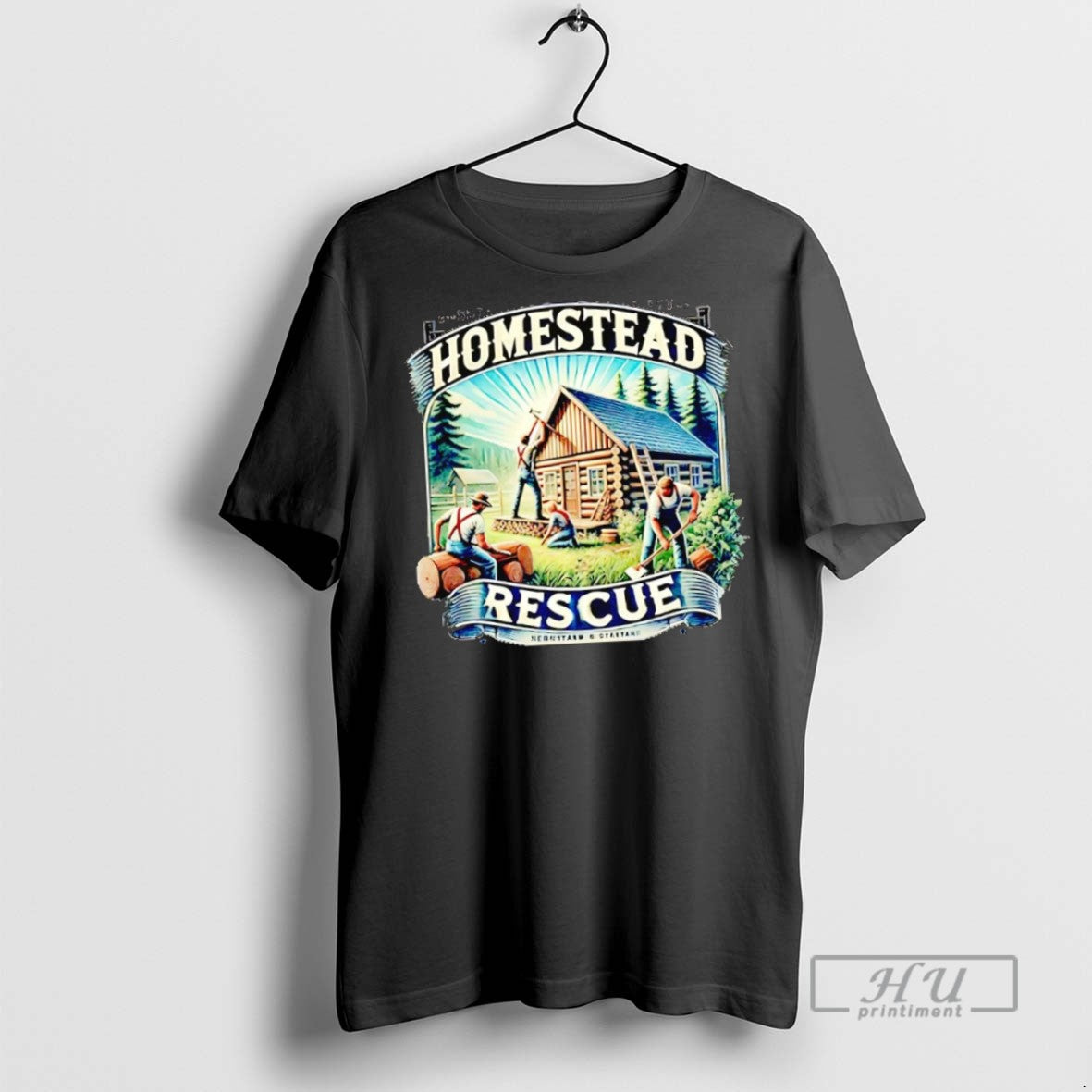 New Homestead Rescue Lumberjack - Adult & Kids T-Shirts, Sweatshirts & Hoodies apparel design preview 1