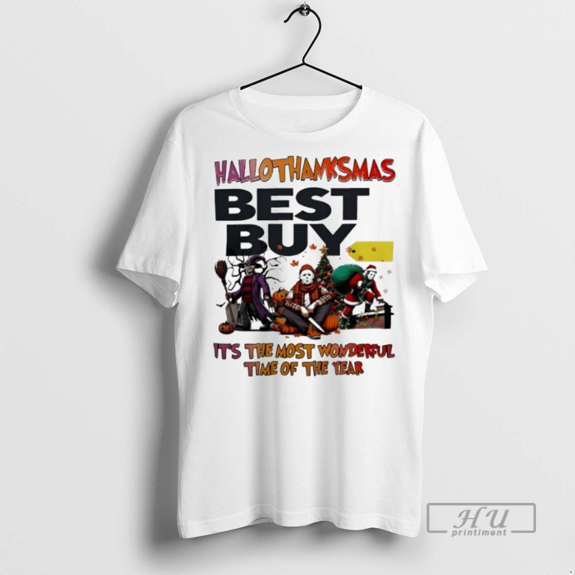 New Horror Movies Best Buy Hallothanksmas Its The - Adult & Kids T-Shirts, Sweatshirts & Hoodies apparel design preview 1