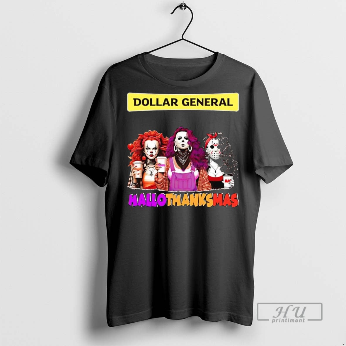 New Horror Girls Dollar General Hallothanksmas - Adult & Kids T-Shirts, Sweatshirts & Hoodies apparel design preview 1