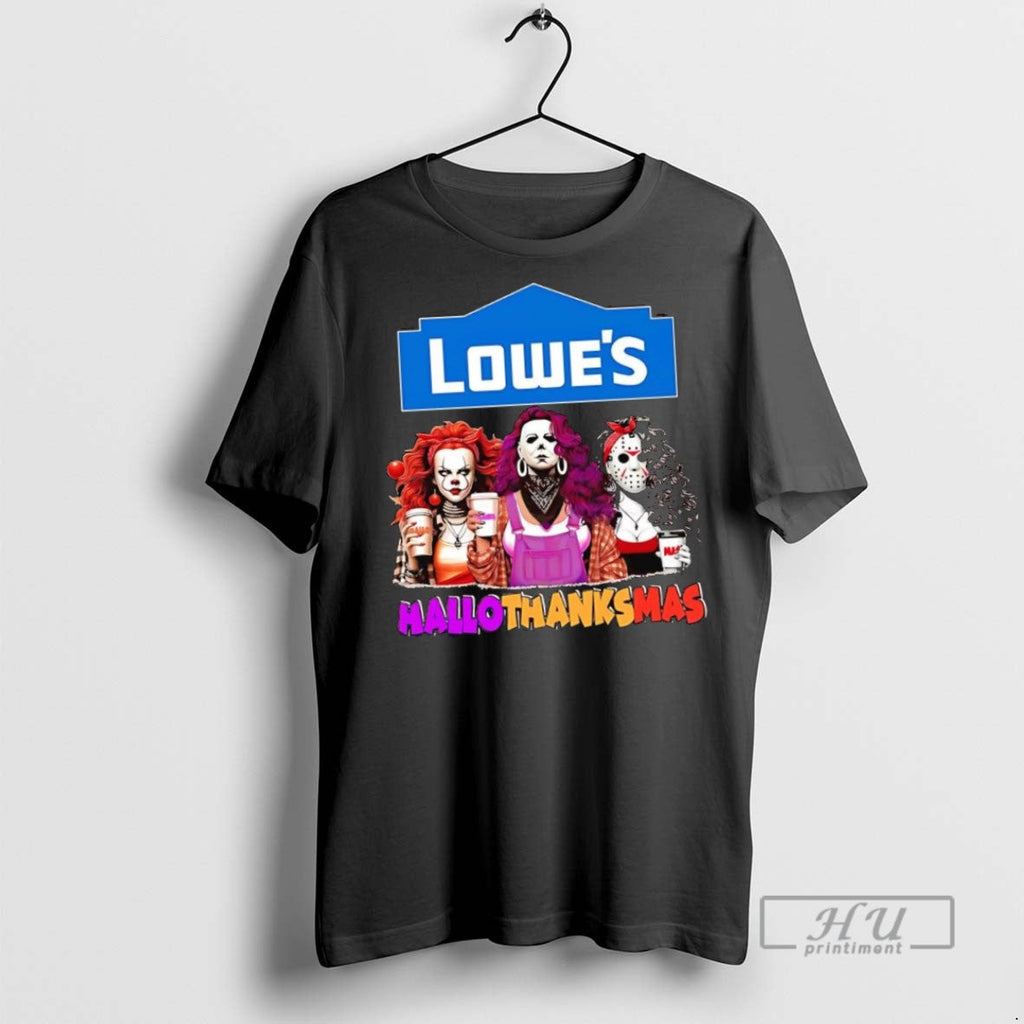 New Horror Girls Lowes Hallothanksmas - Adult & Kids T-Shirts, Sweatshirts & Hoodies apparel design preview 1