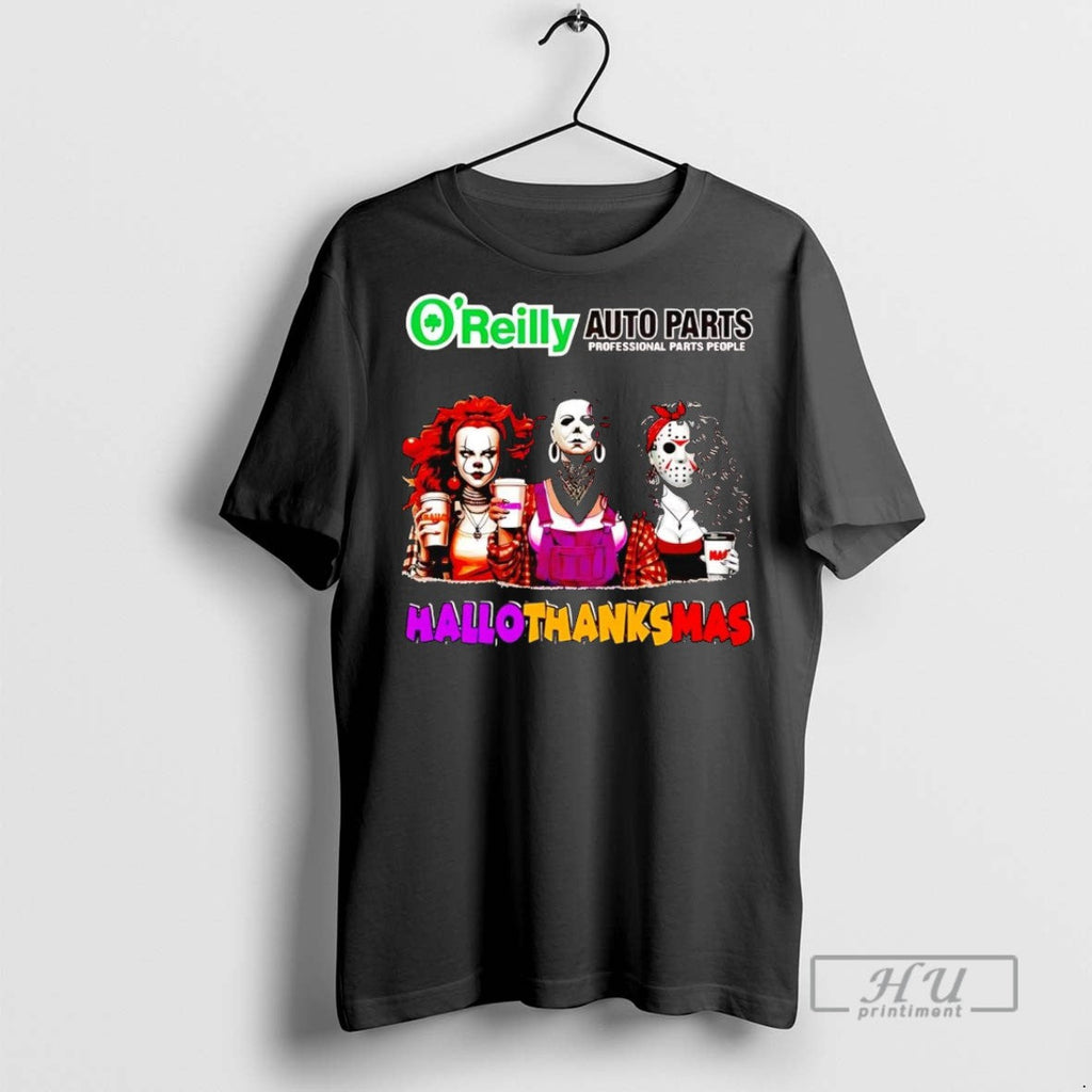 New Horror Girls Oreilly Hallothanksmas - Adult & Kids T-Shirts, Sweatshirts & Hoodies apparel design preview 1