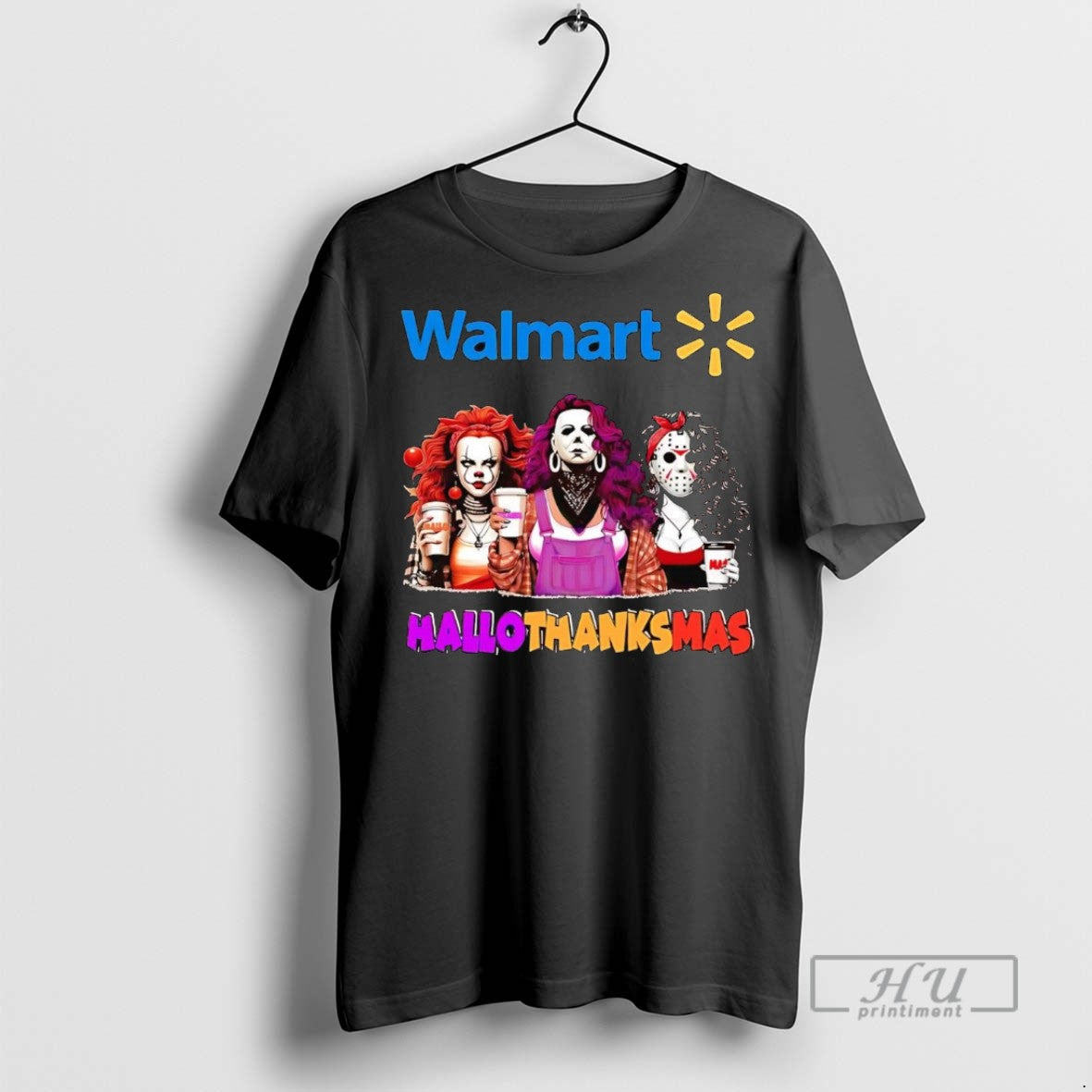 New Horror Girls Walmart Hallothanksmas - Adult & Kids T-Shirts, Sweatshirts & Hoodies apparel design preview 1