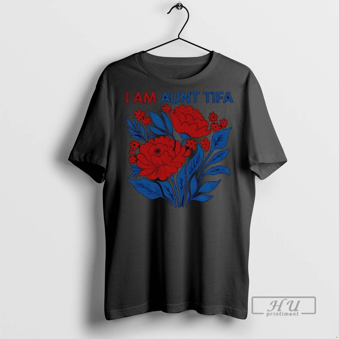 New I Am Aunt Tifa Floral Anti Trump Funny Political - Adult & Kids T-Shirts, Sweatshirts & Hoodies apparel design preview 1