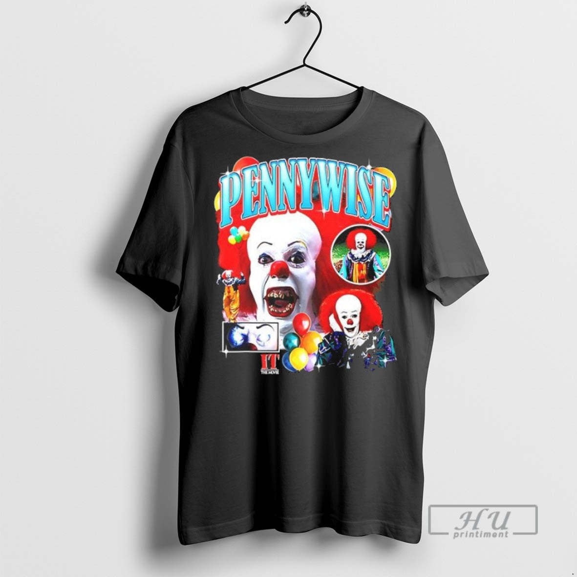 New It Pennywise The Clown Horror - Adult & Kids T-Shirts, Sweatshirts & Hoodies apparel design preview 1