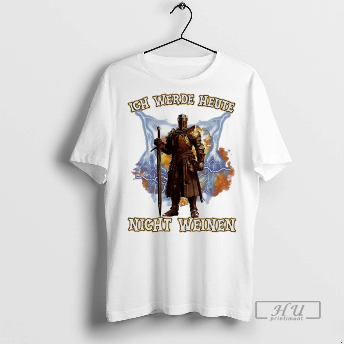New Ich Werde Heute Nicht Weinen - Adult & Kids T-Shirts, Sweatshirts & Hoodies apparel design preview 1
