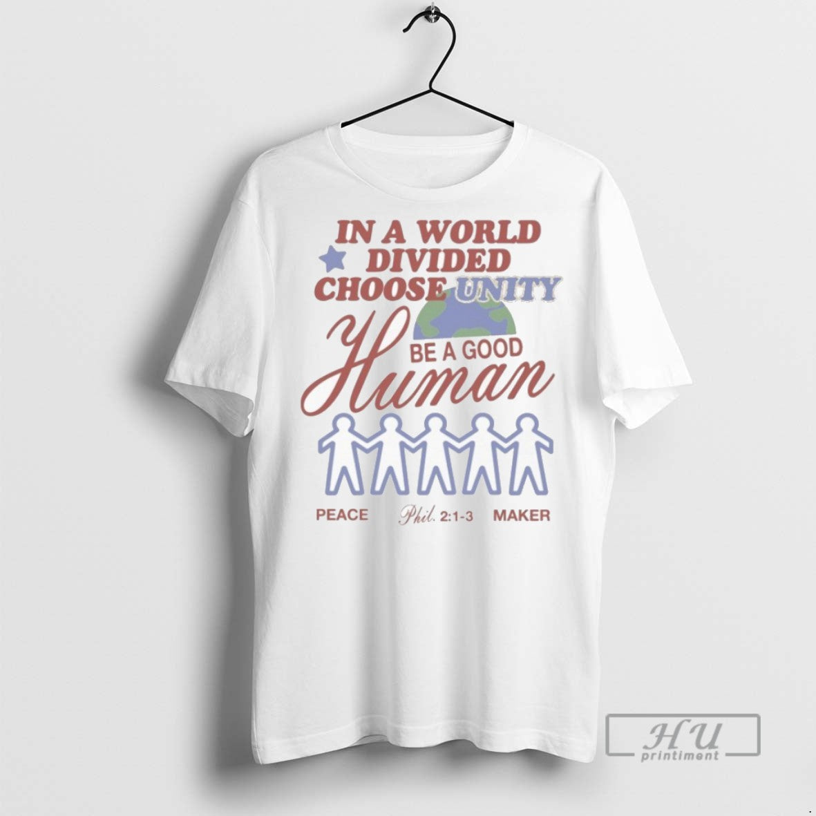 New In A World Divided Choose Unity Be Good Human - Adult & Kids T-Shirts, Sweatshirts & Hoodies apparel design preview 1