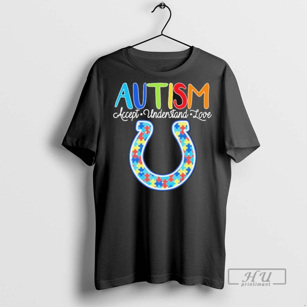 New Indianapolis Colts Autism Accept Understand Love - Adult & Kids T-Shirts, Sweatshirts & Hoodies apparel design preview 1