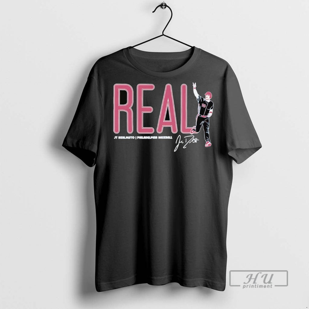 New Jt Realmuto Real Celebration Signature Phillies - Adult & Kids T-Shirts, Sweatshirts & Hoodies apparel design preview 1
