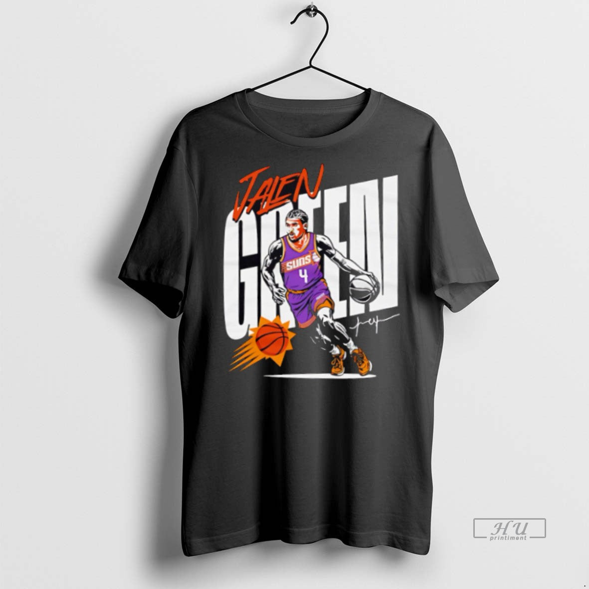 New Jalen Green Phoenix Suns Vector Player Signature - Adult & Kids T-Shirts, Sweatshirts & Hoodies apparel design preview 1