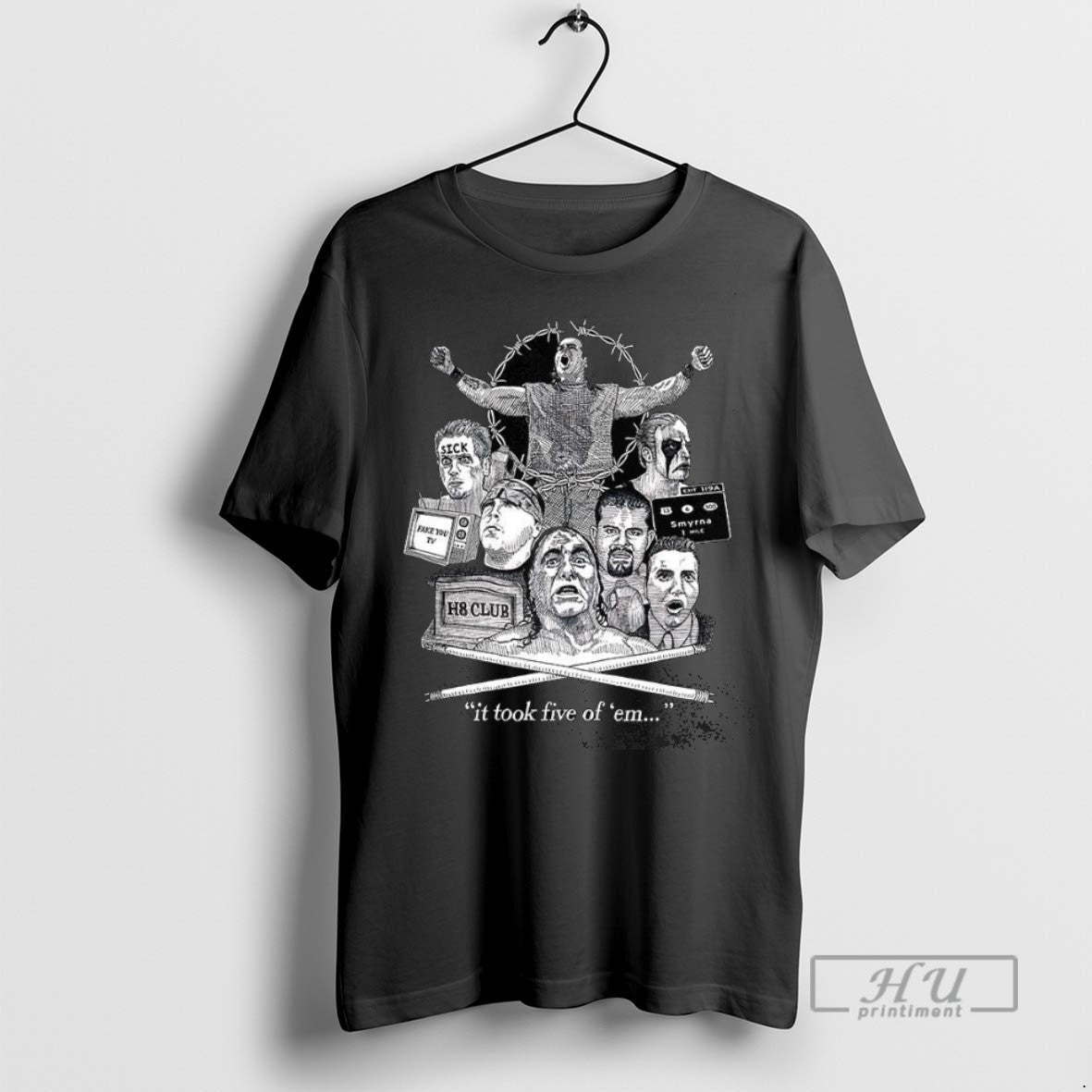 New Jeezus Welcome To Smyrna Delaware It Took Five Of - Adult & Kids T-Shirts, Sweatshirts & Hoodies apparel design preview 1