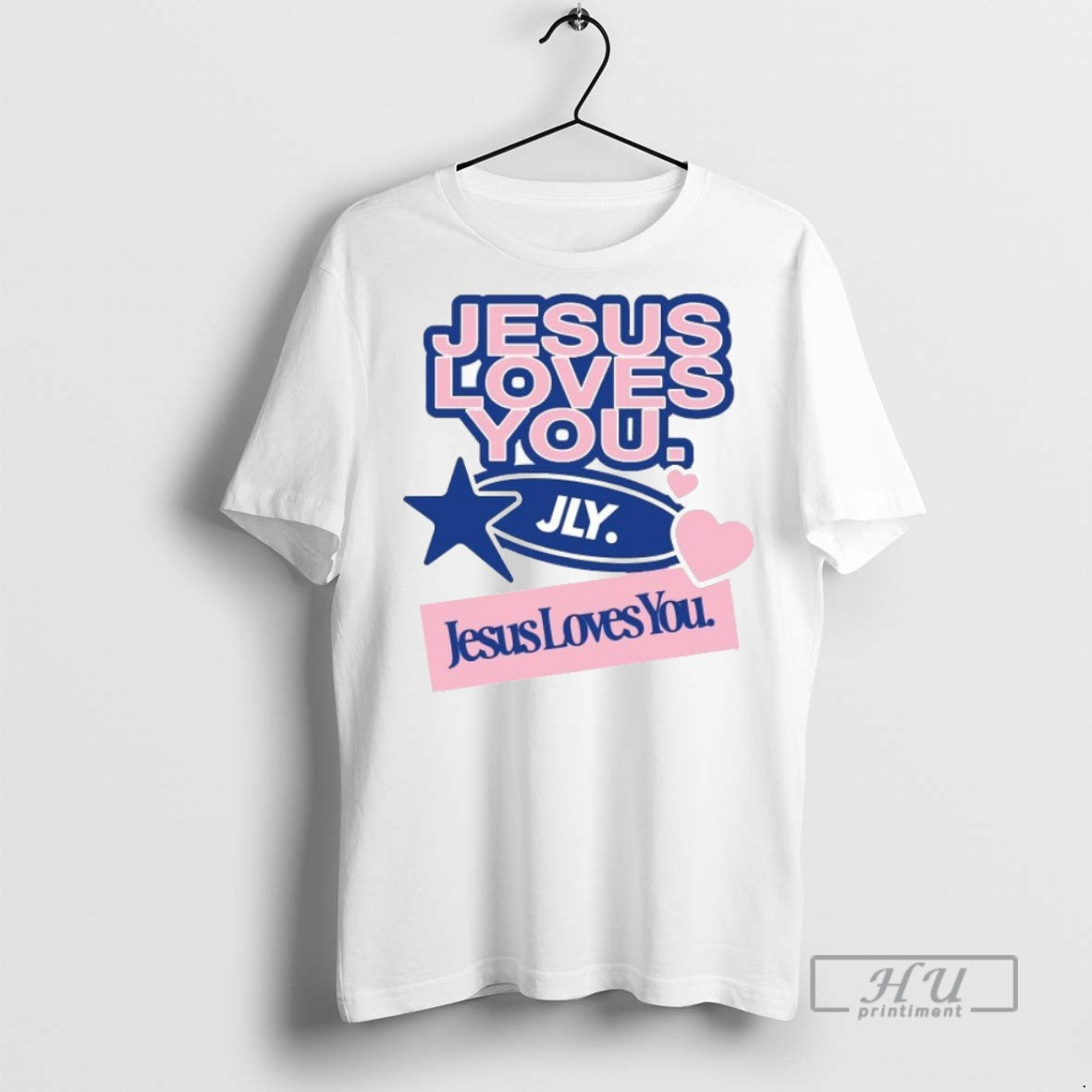 New Jesus Loves You Overbranded - Adult & Kids T-Shirts, Sweatshirts & Hoodies apparel design preview 1