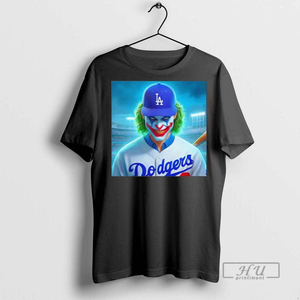 New Joker X Los Angeles Dodgers Halloween - Adult & Kids T-Shirts, Sweatshirts & Hoodies apparel design preview 1