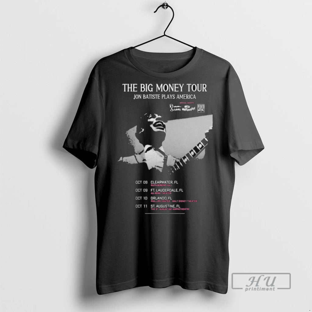 New Jon Batiste Plays America The Big Money Tour - Adult & Kids T-Shirts, Sweatshirts & Hoodies apparel design preview 1