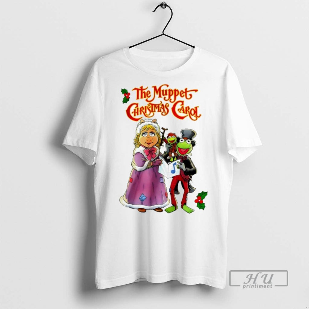New Kermit Miss Piggy Tiny Tim The Muppet Christmas - Adult & Kids T-Shirts, Sweatshirts & Hoodies apparel design preview 1