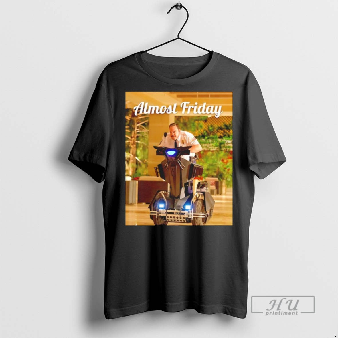 New Kevin James Paul Blart Mall Cop Almost Friday - Adult & Kids T-Shirts, Sweatshirts & Hoodies apparel design preview 1