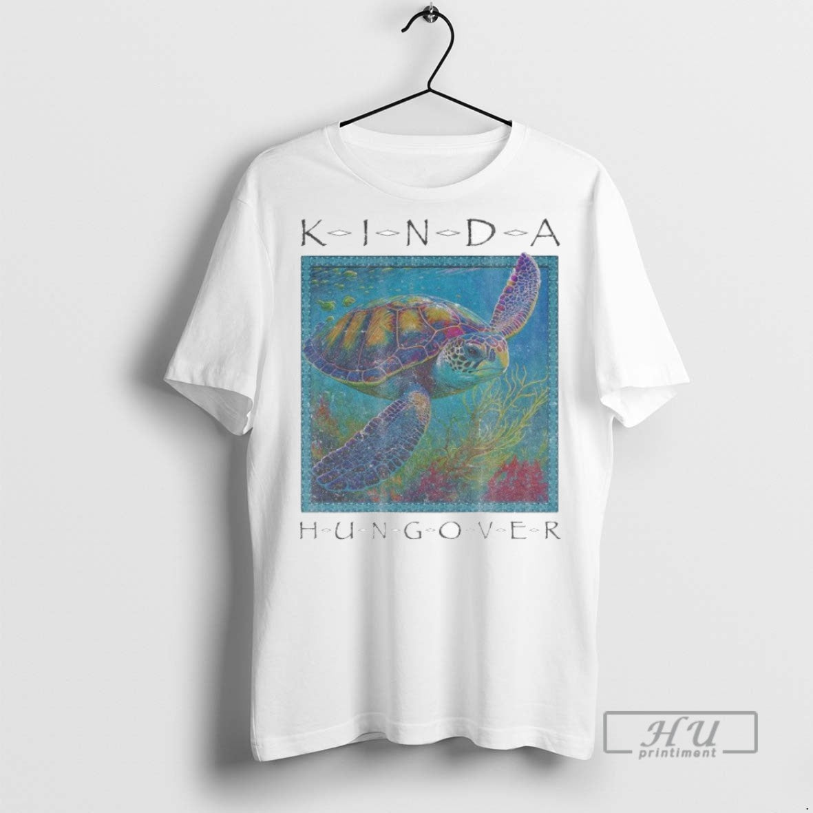 New Kinda Hungover Turtle - Adult & Kids T-Shirts, Sweatshirts & Hoodies apparel design preview 1