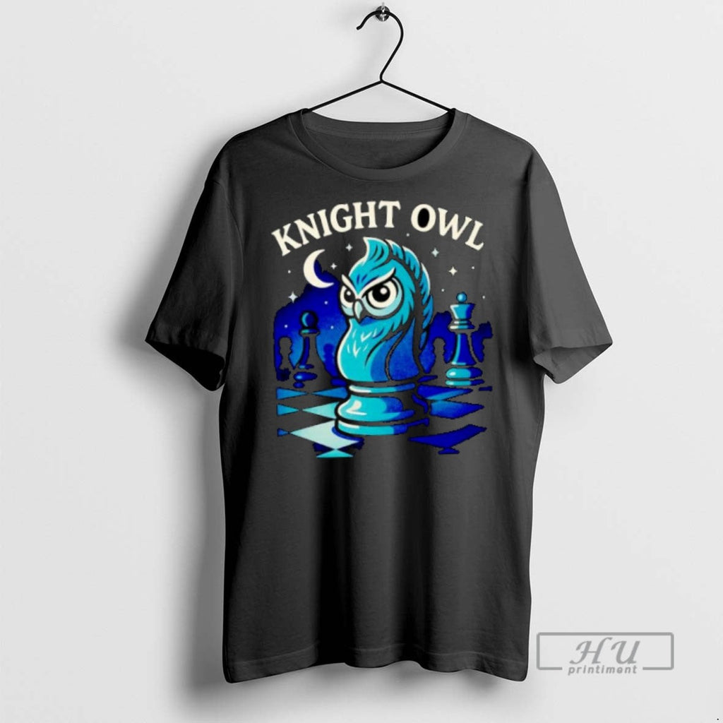 New Knight Owl Chess Ornaments - Adult & Kids T-Shirts, Sweatshirts & Hoodies apparel design preview 1