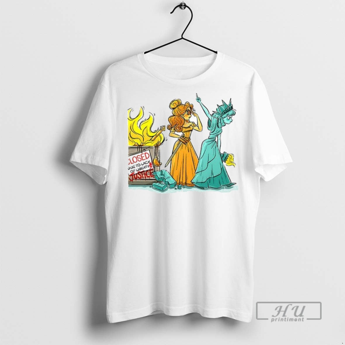 New Lady Liberty Close Due To Lack Of Ceramic And - Adult & Kids T-Shirts, Sweatshirts & Hoodies apparel design preview 1
