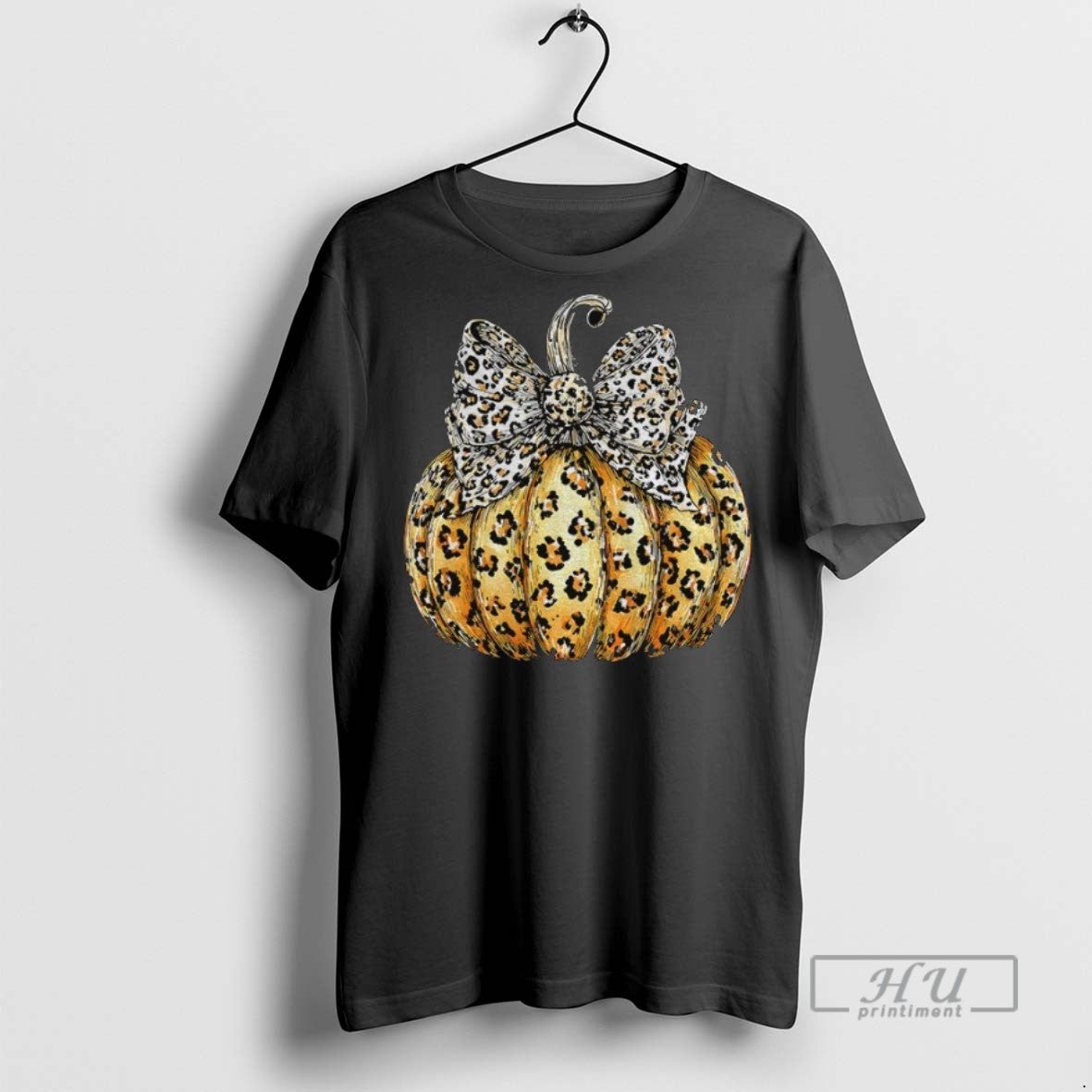 New Leopard Pumpkin Preppy Ghost Boo Spooky Coquette - Adult & Kids T-Shirts, Sweatshirts & Hoodies apparel design preview 1