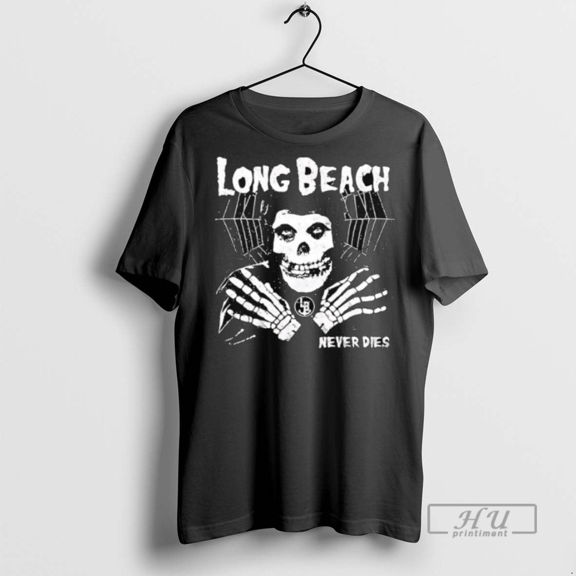New Long Beach Never Dies Skeleton - Adult & Kids T-Shirts, Sweatshirts & Hoodies apparel design preview 1