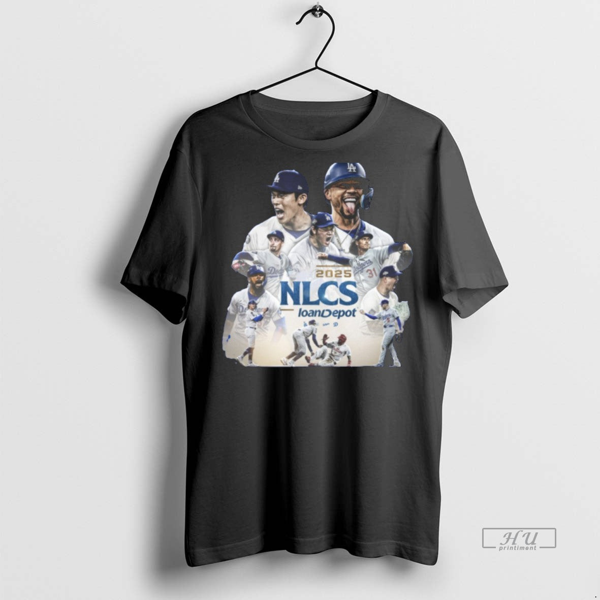New Los Angeles Dodgers Nlcs Bound Loandepot Mlb 2025 - Adult & Kids T-Shirts, Sweatshirts & Hoodies apparel design preview 1