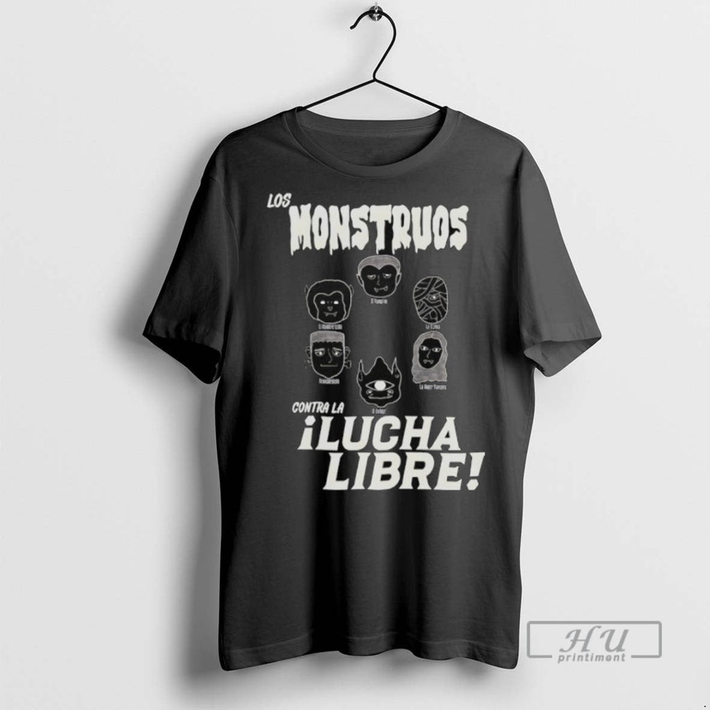 New Los Monstruos Contra La Lucha Libre - Adult & Kids T-Shirts, Sweatshirts & Hoodies apparel design preview 1