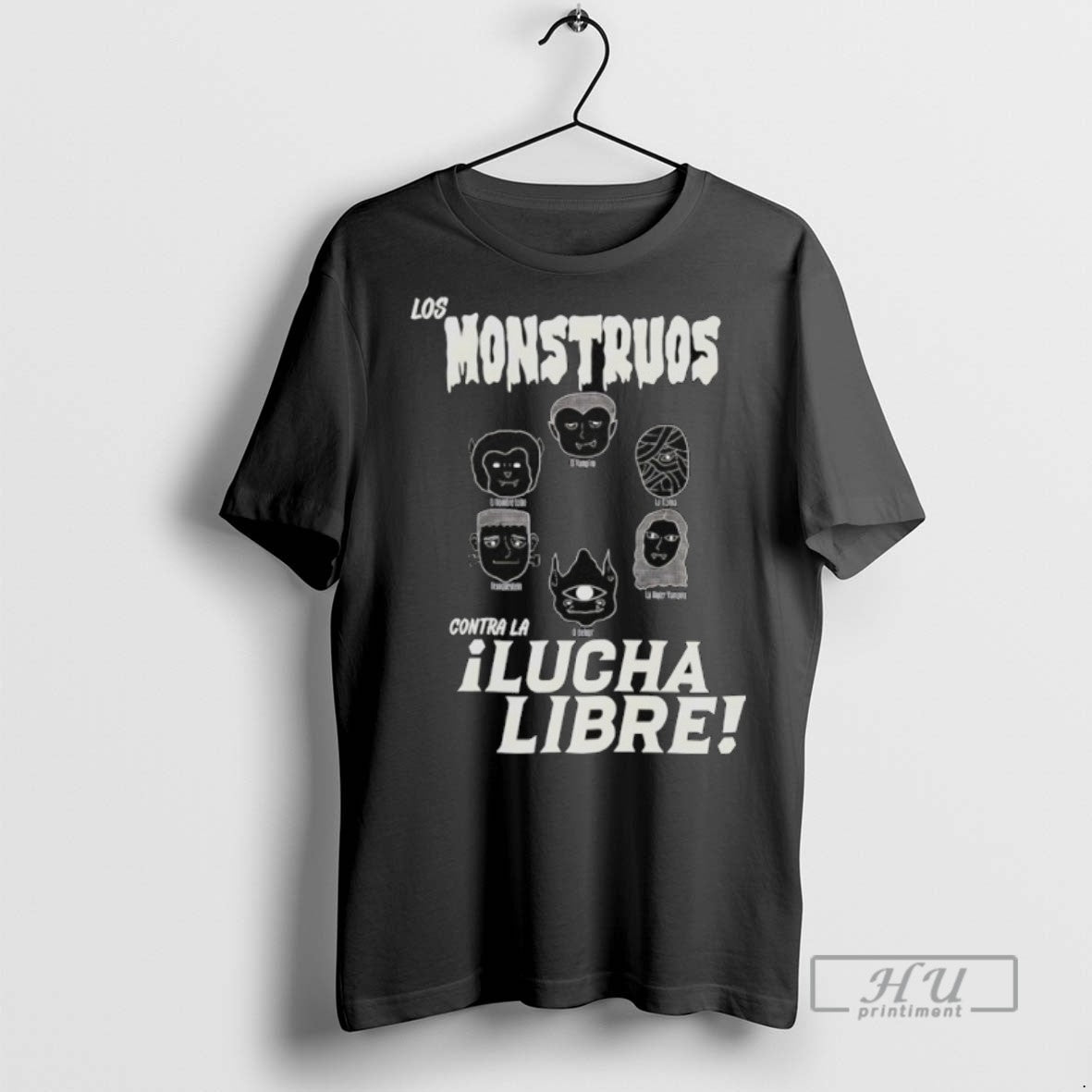 New Los Monstruos Contra La Lucha Libre - Adult & Kids T-Shirts, Sweatshirts & Hoodies apparel design preview 1