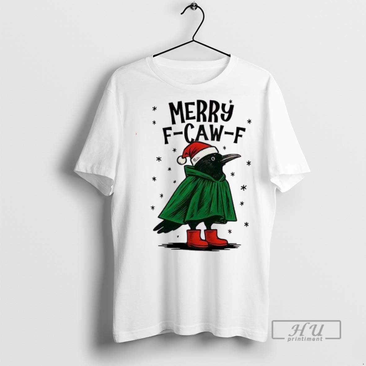 New Merry F Caw - Adult & Kids T-Shirts, Sweatshirts & Hoodies apparel design preview 1