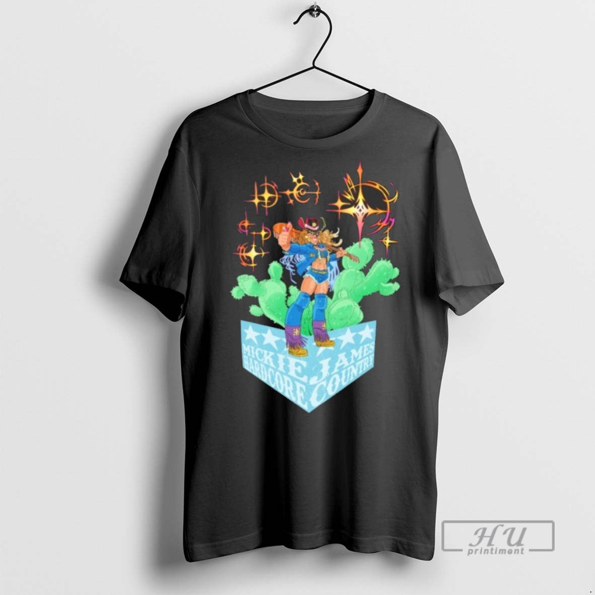 New Mickie James Hardcore Country - Adult & Kids T-Shirts, Sweatshirts & Hoodies apparel design preview 1
