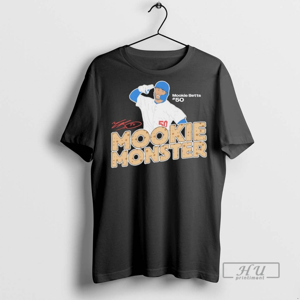 New Mookie Monster Betts 50 Los Angeles Dodgers - Adult & Kids T-Shirts, Sweatshirts & Hoodies apparel design preview 1