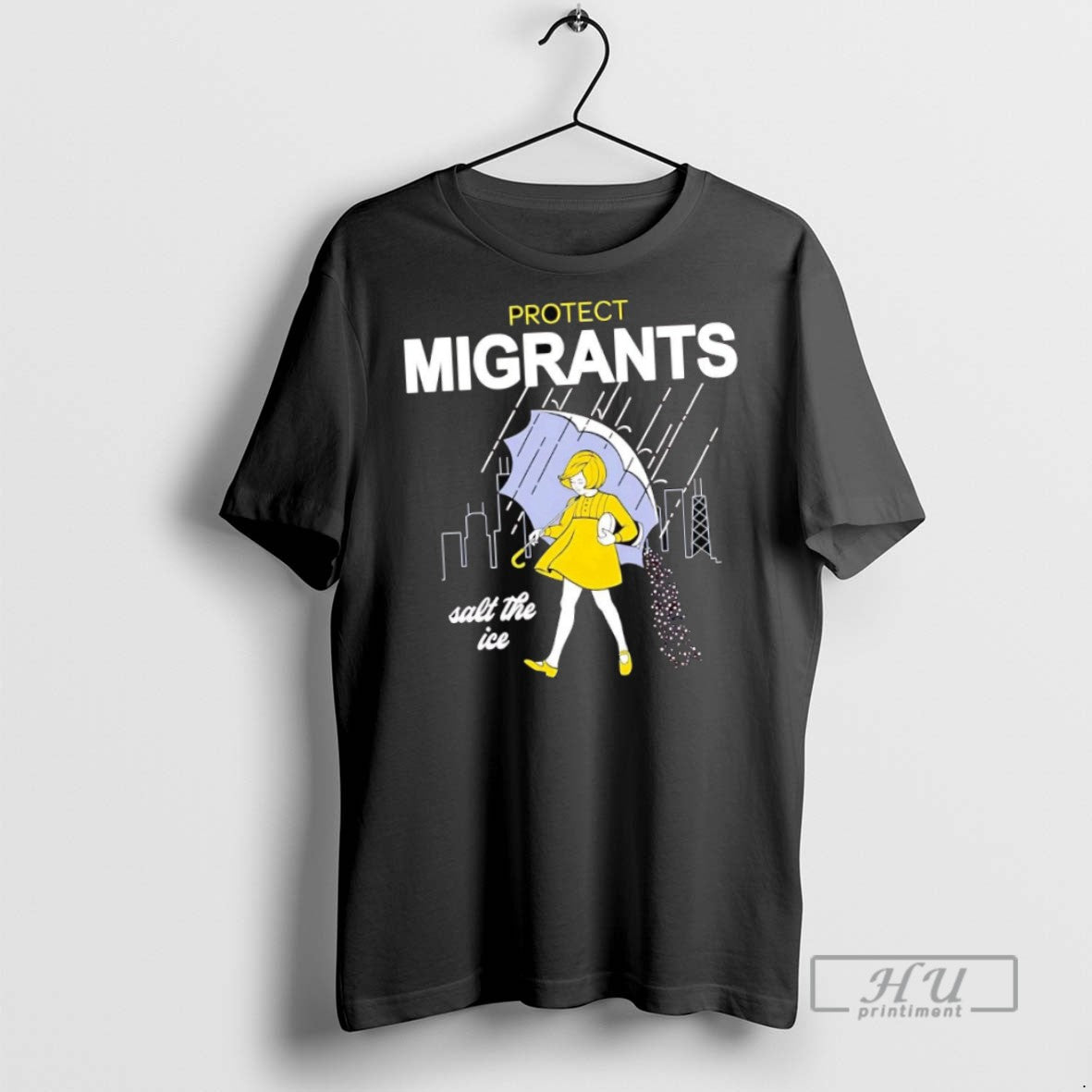 New Morton Salt Girl Protect Migrants The Ice - Adult & Kids T-Shirts, Sweatshirts & Hoodies apparel design preview 1