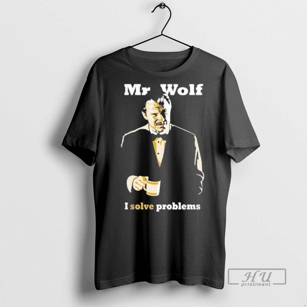New Mr Wolf I Solve Problems - Adult & Kids T-Shirts, Sweatshirts & Hoodies apparel design preview 1