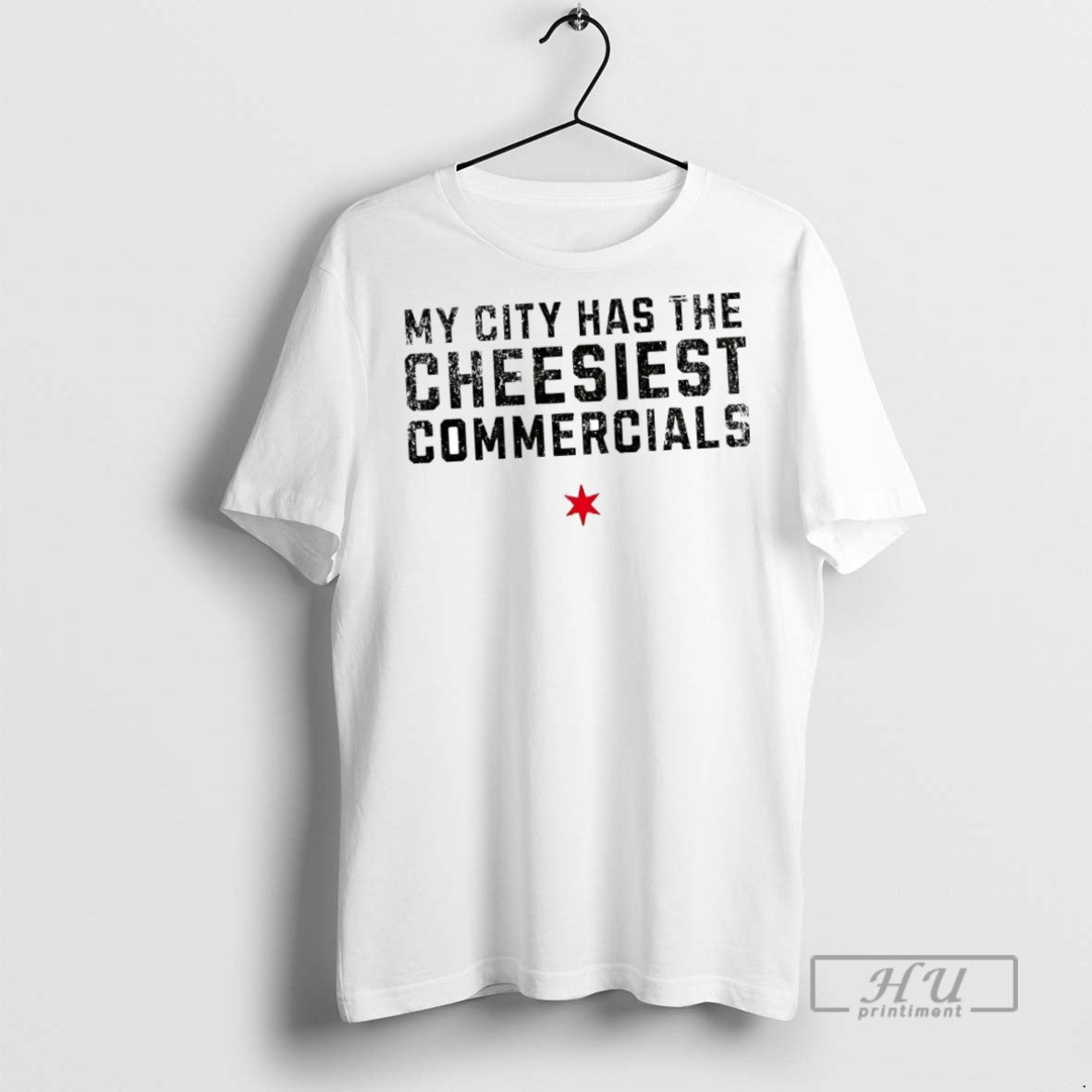 New My City Has The Cheesiest Commercials - Adult & Kids T-Shirts, Sweatshirts & Hoodies apparel design preview 1