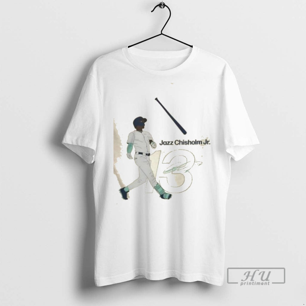 New York Yankees Jazz Chisholm Jr Bat Flip Signature - Adult & Kids T-Shirts, Sweatshirts & Hoodies apparel design preview 1