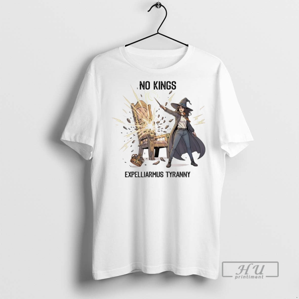 New No Kings Expelliarmus Tyranny - Adult & Kids T-Shirts, Sweatshirts & Hoodies apparel design preview 1