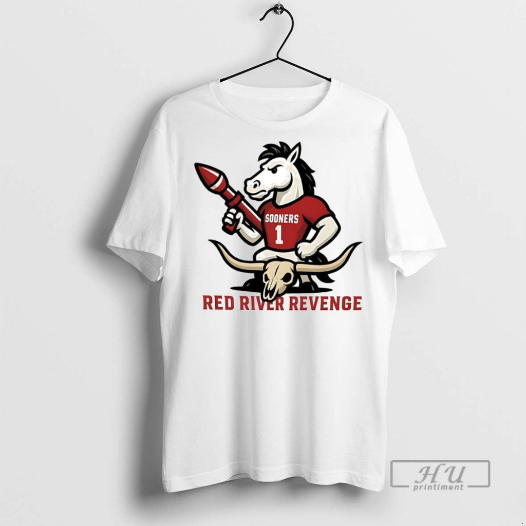 New Oklahoma Sooners Vs Texas Longhorns Red River - Adult & Kids T-Shirts, Sweatshirts & Hoodies apparel design preview 1
