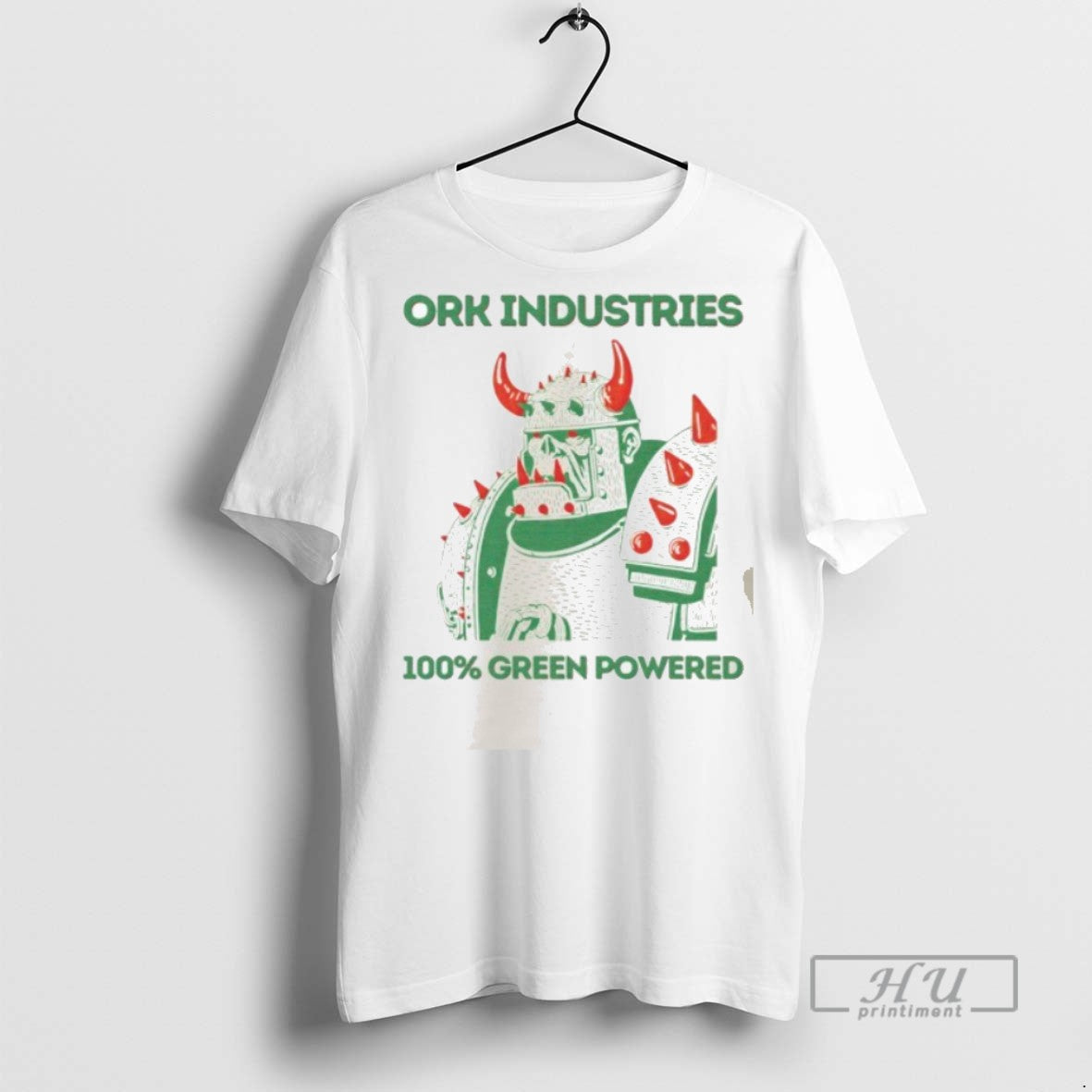 New Ork Industries 100 Green Powered - Adult & Kids T-Shirts, Sweatshirts & Hoodies apparel design preview 1