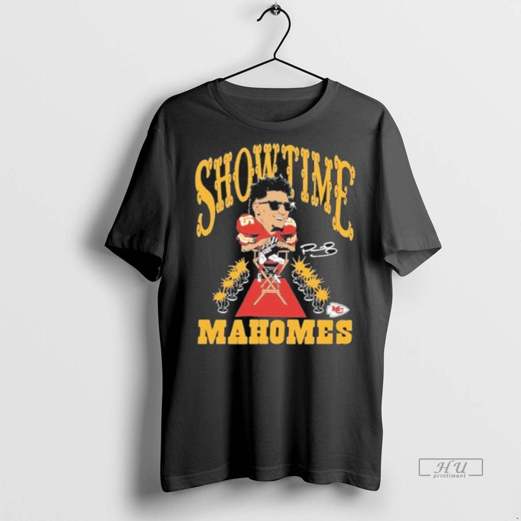New Patrick Mahomes Kansas City Chiefs Showtime - Adult & Kids T-Shirts, Sweatshirts & Hoodies apparel design preview 1